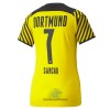 Officiële Voetbalshirt BVB Borussia Dortmund Jadon Sancho 7 Thuis 2021-22 - Dames